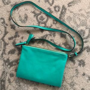 Old Navy - Crossbody Bag - Teal - Double Zipper